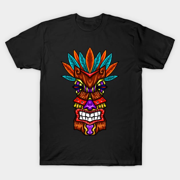 Mexican Tribal Totem T-Shirt by puffstuff